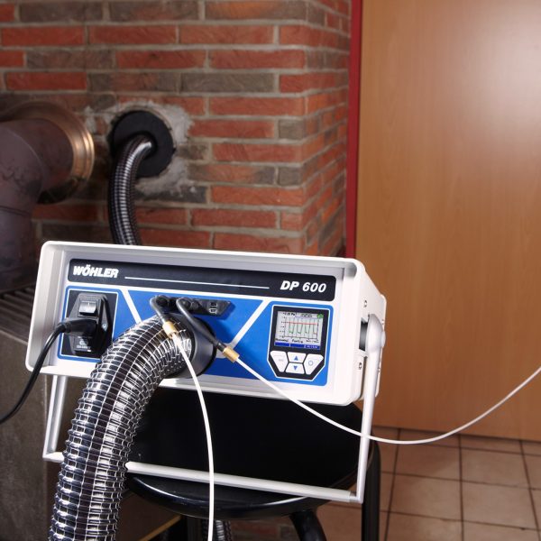 Wöhler DP 600 Tester Protoka, za ispitivanje nepropusnosti dimnjaka i ostalih dimovodnih sustava i za 4/8 Pa-test