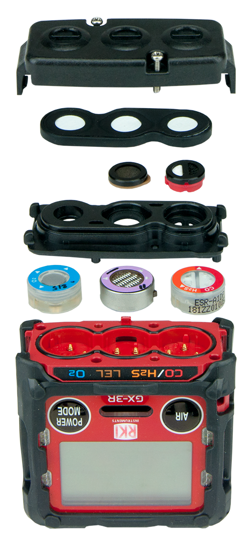 RKI GX-3R, detektor 4 plina