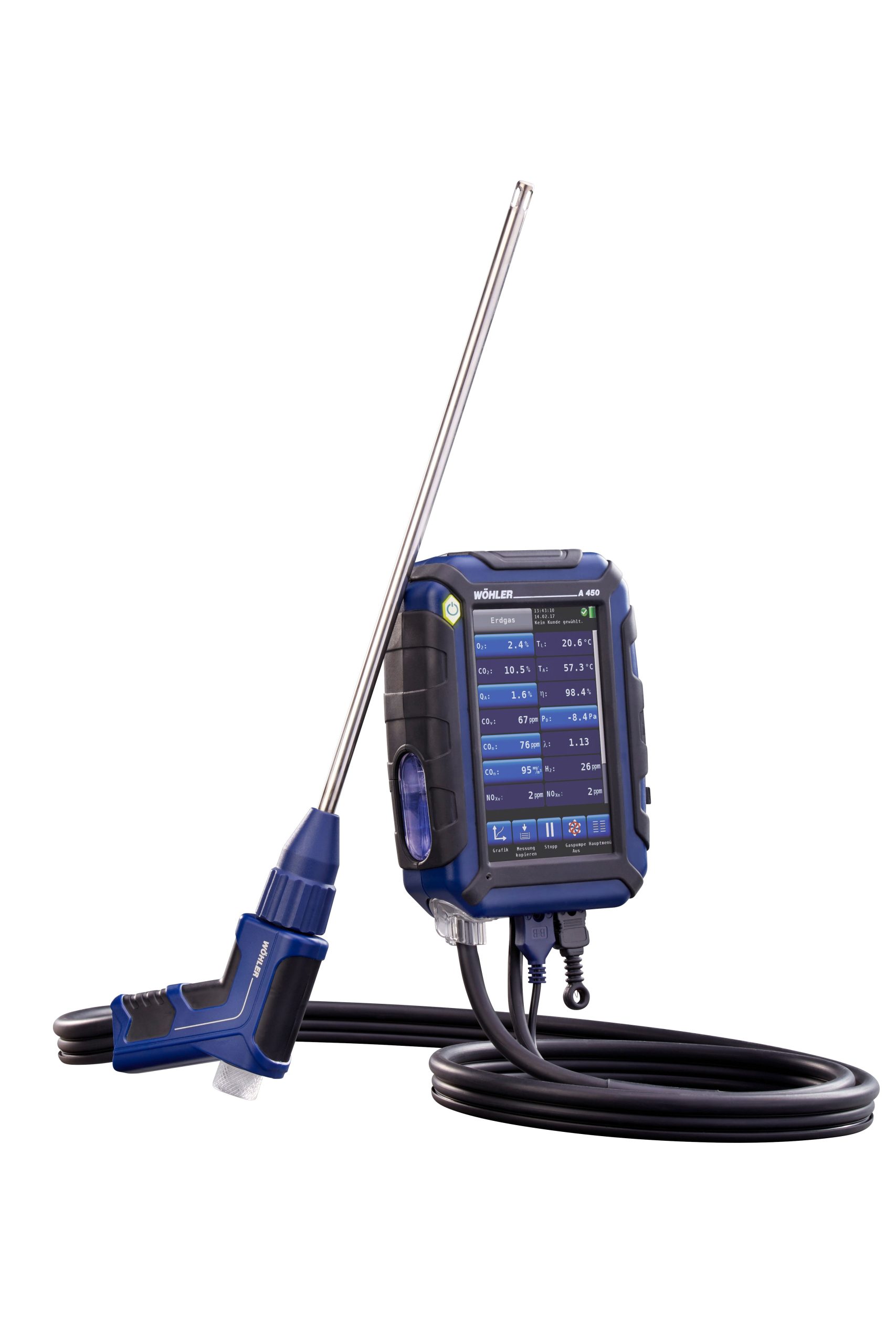 Wöhler A450, analizator dimnih plinova