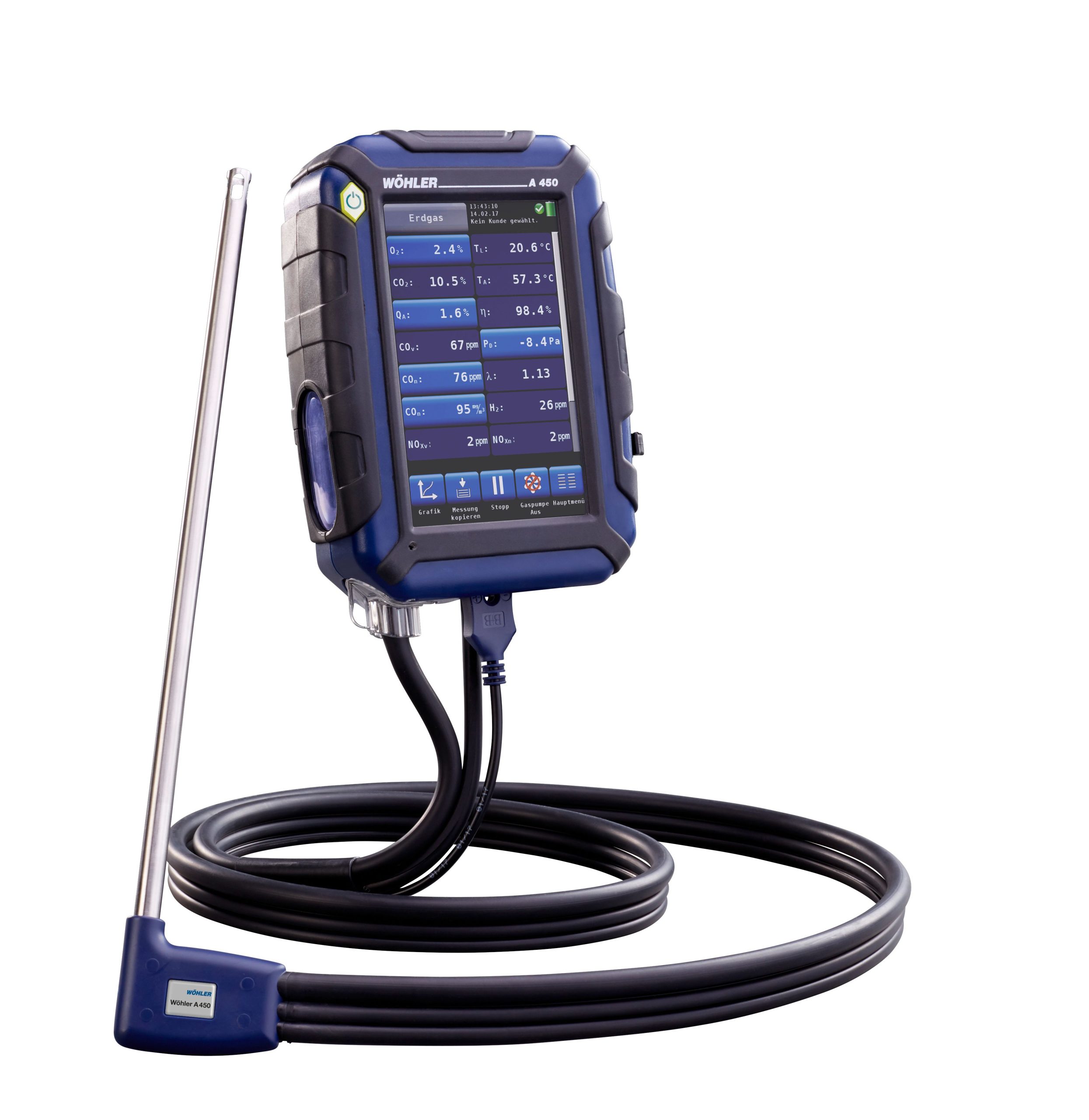 Wöhler A450, analizator dimnih plinova