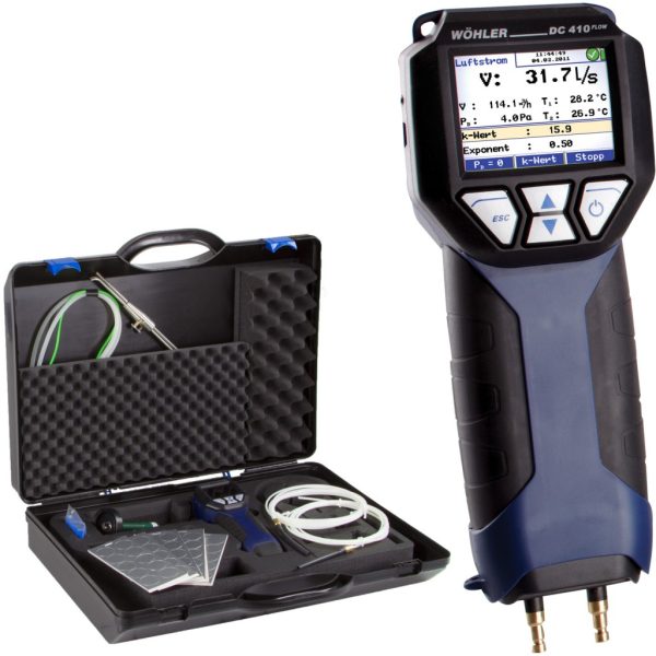 DC410.jpg Wöhler DC 410FLOW Diferencijalni manometar i Mjerač protoka (strujanja)