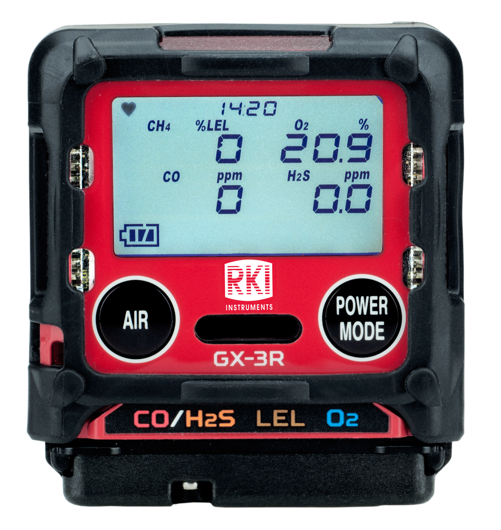 RKI GX-3R, detektor 4 plina