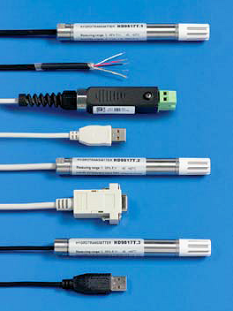 DeltaOhm HD 9817T1R, HD 9817T2R, HD 9817T3R, HD9817TVS, transmiteri za mjerenje temperature i relativne vlage, analogni ili digitalni izlaz, RS232, USB ili RS485 MODBUS-RTU