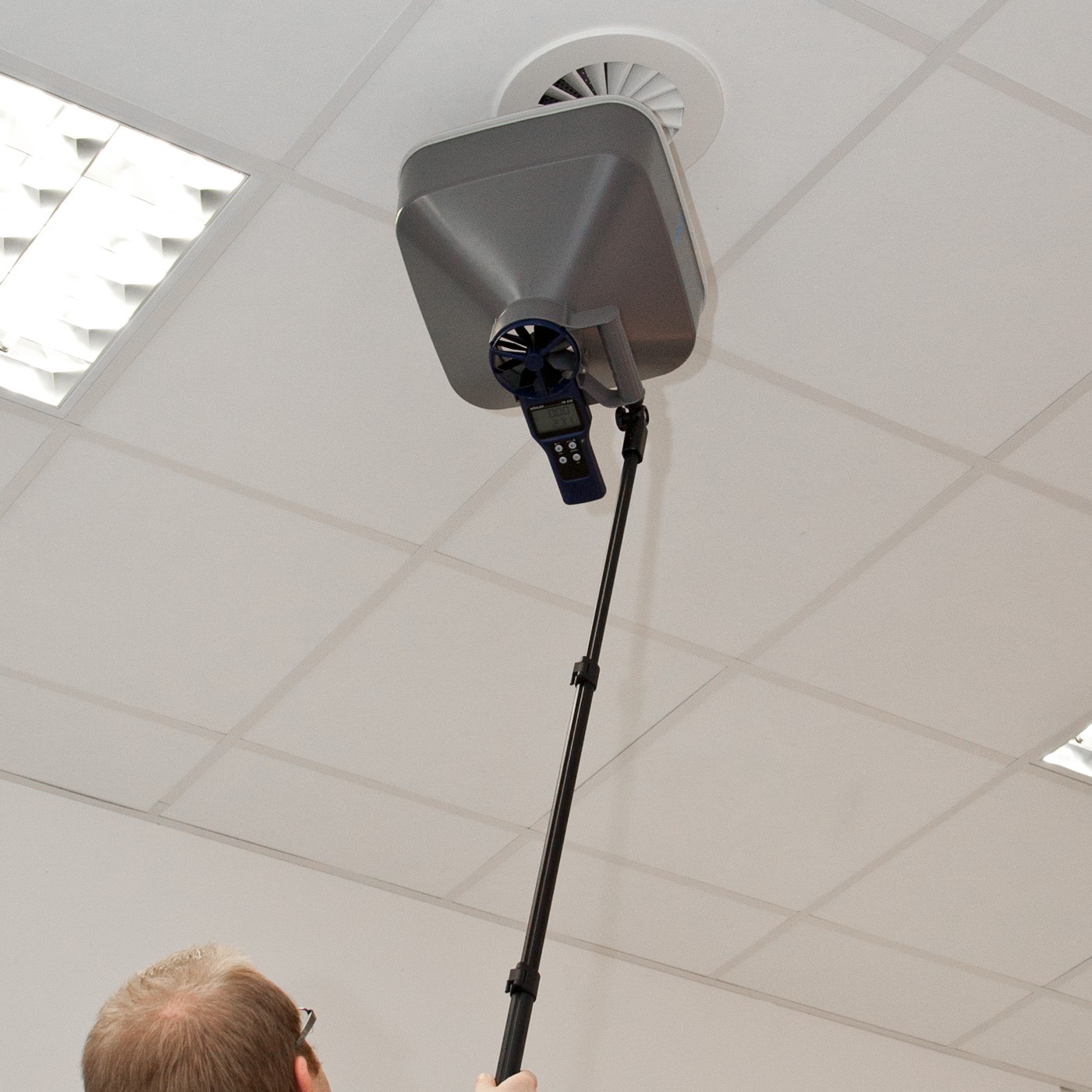WÖHLER FA 430, Propelerski Anemometar sa CO2