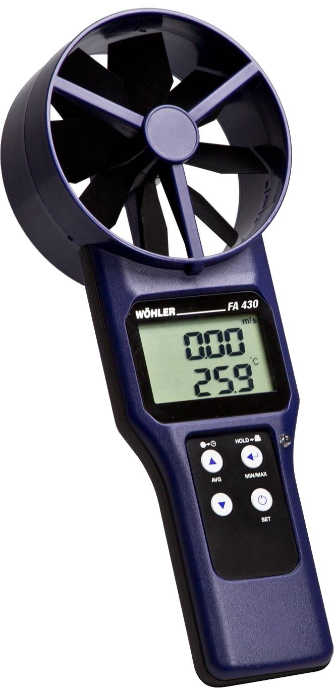 WÖHLER FA 430, Propelerski Anemometar sa CO2